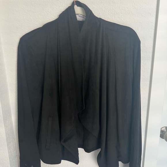 NWOT JACK BY BB DAKOTA Faux Suede Black Jacket - Picture 2 of 6